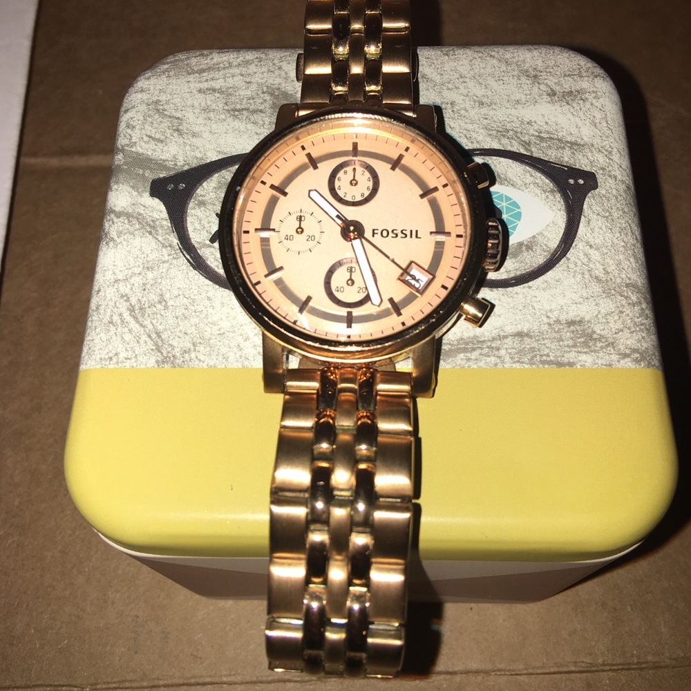 Fossil watch in Rose Gold!